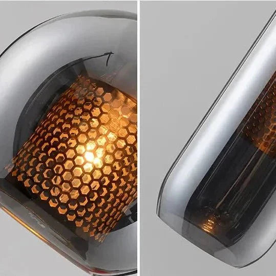 Avelena | UrbanBeam – Stilvolle Eisen- und Glas-Hängeleuchte