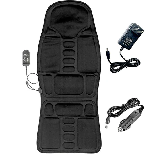 Avelena | 8 Mode Massagesitzauflage mit beheiztem Rücken-Nacken-Kissen für Auto & Zuhause
