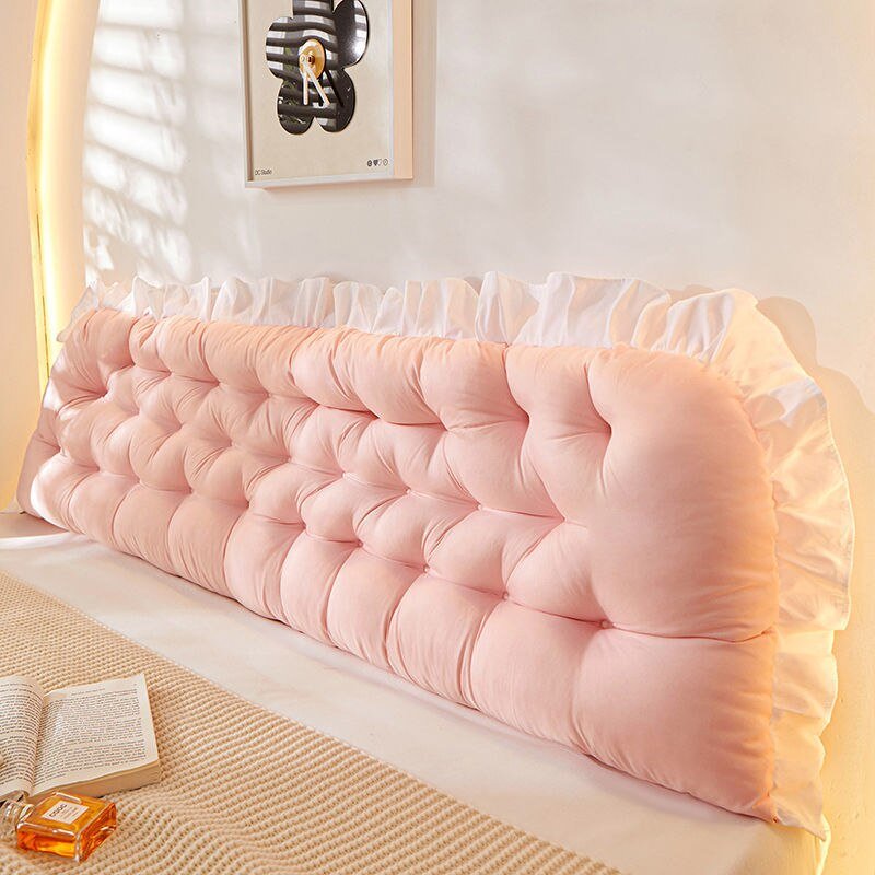 Avelena | Pink Tatami Kissen Kopfteil - Bett Schlafen Nacken Körperkissen, Große Rückenstütze Kissen für Schlafzimmer Dekor