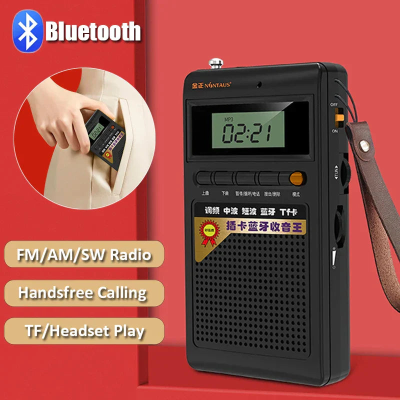 Avelena | Tragbares Bluetooth-Radio und MP3-Player - SoundPocket Mini