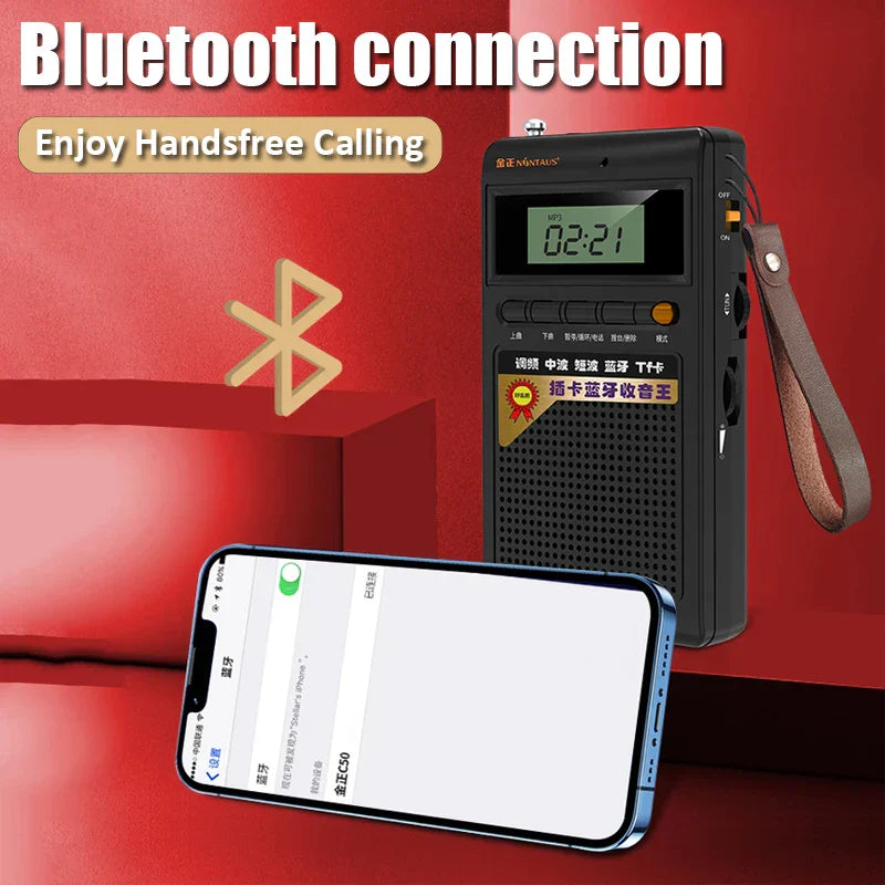 Avelena | Tragbares Bluetooth-Radio und MP3-Player - SoundPocket Mini