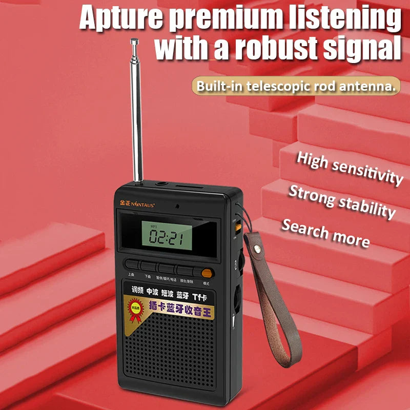 Avelena | Tragbares Bluetooth-Radio und MP3-Player - SoundPocket Mini