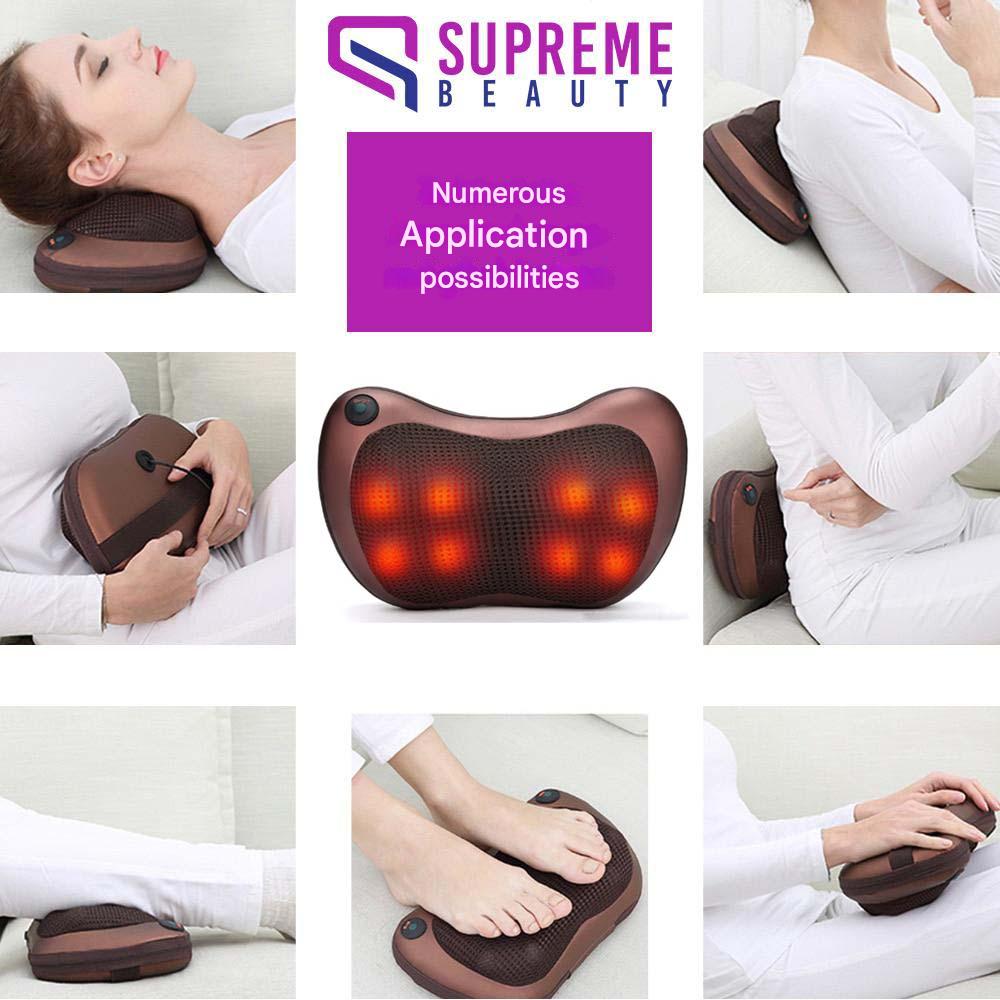 Avelena | Tragbares Massagekissen mit tiefem Shiatsu-Massage - ThermoRelax Pro
