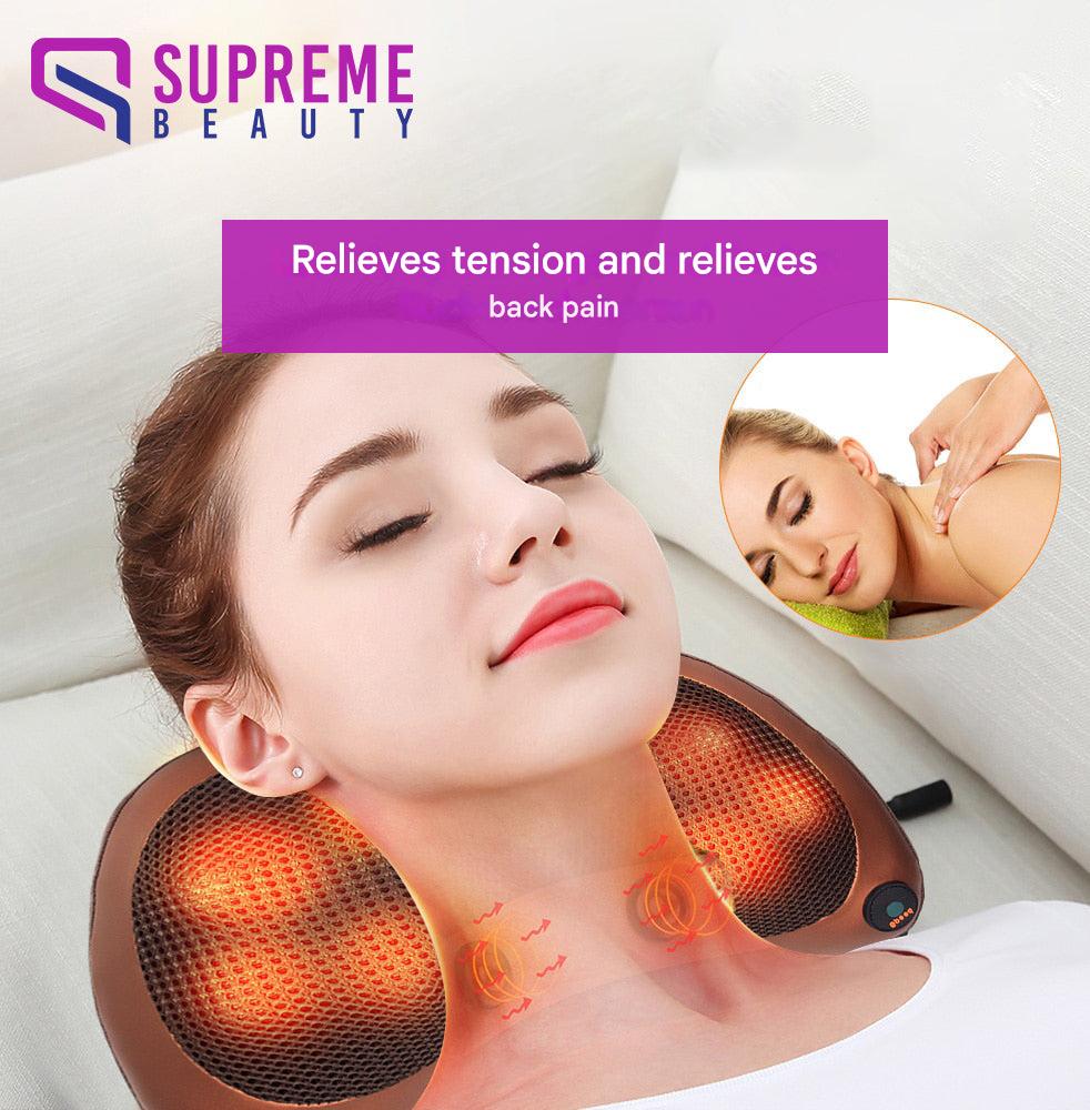Avelena | Tragbares Massagekissen mit tiefem Shiatsu-Massage - ThermoRelax Pro