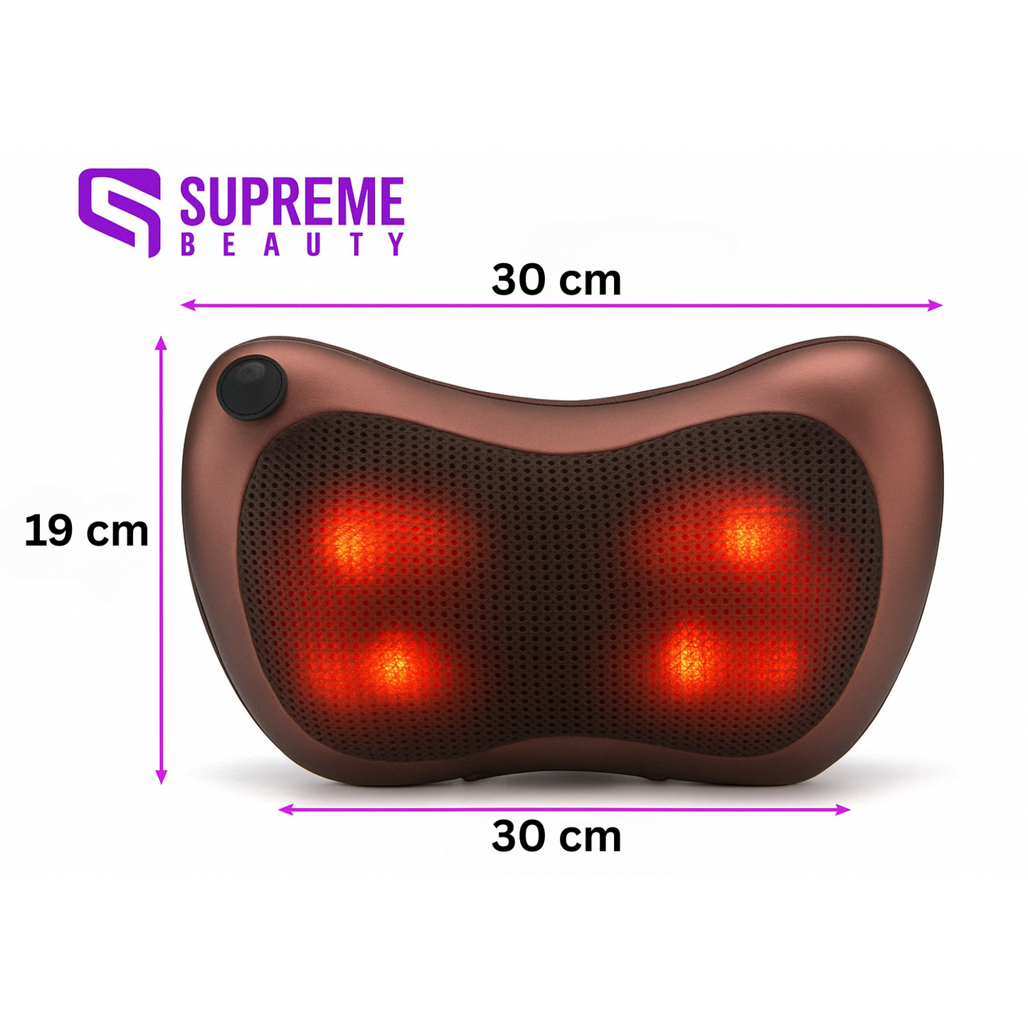 Avelena | Tragbares Massagekissen mit tiefem Shiatsu-Massage - ThermoRelax Pro