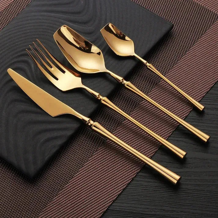 Avelena Besteckset - Edelstahl Spülmaschinenfestes Besteckset 5 set