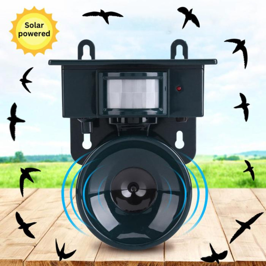 Avelena | TerraGuard | Wetterfester Vogelschreck mit PIR & Solarenergie