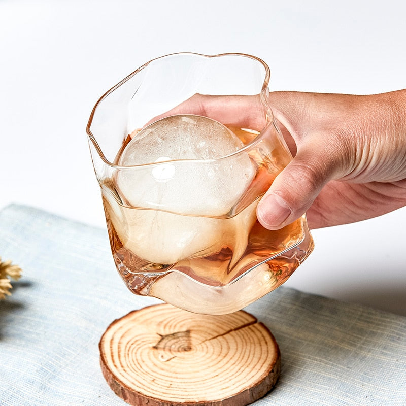 Avelena | Verzerrte Textur Whisky Glas Set