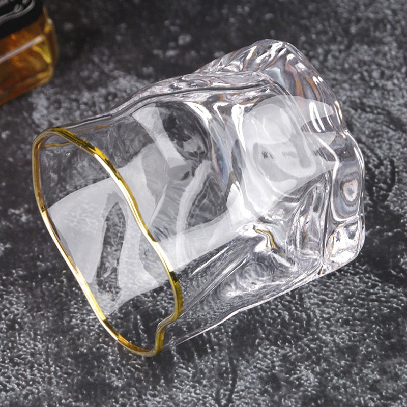 Avelena | Verzerrte Textur Whisky Glas Set