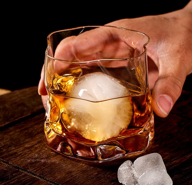 Avelena | Verzerrte Textur Whisky Glas Set