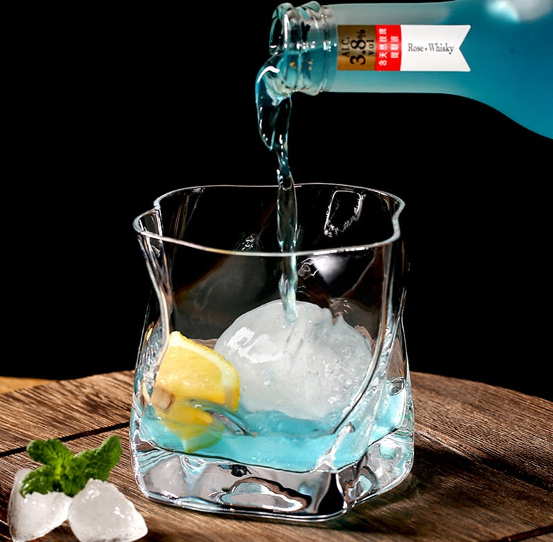Avelena | Verzerrte Textur Whisky Glas Set