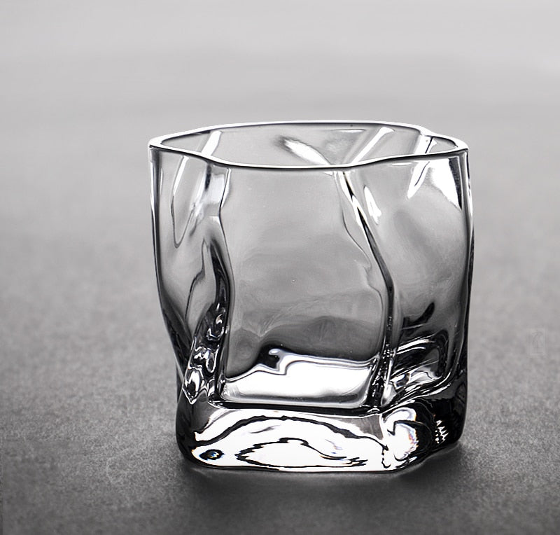 Avelena | Verzerrte Textur Whisky Glas Set