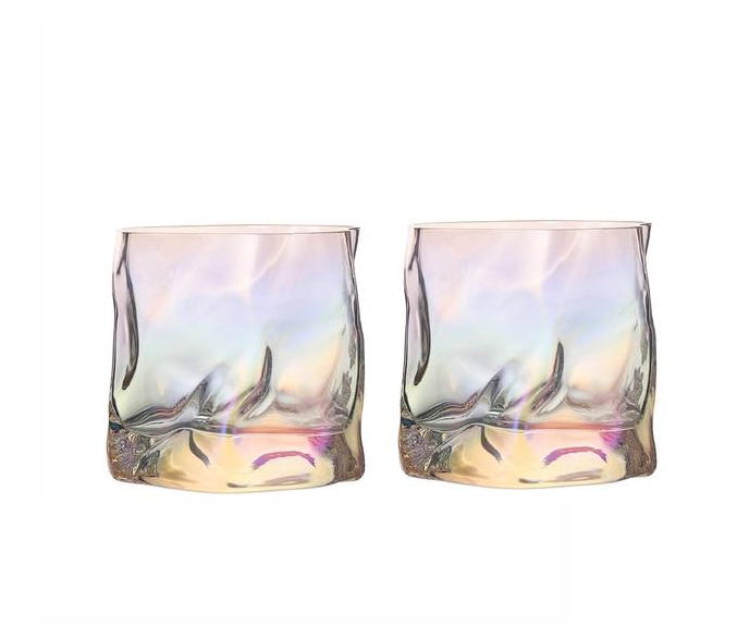 Avelena | Verzerrte Textur Whisky Glas Set