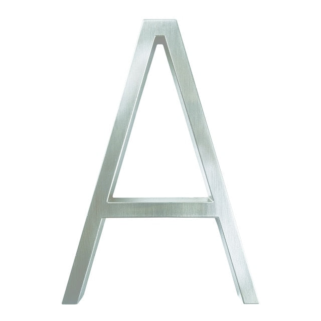 Avelena | Silberne moderne Hausnummern