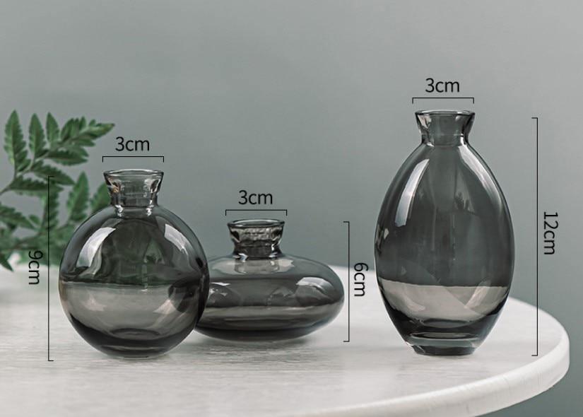 Avelena | TrioVase Glasvasen Set | Stilvolles Design | Perfekte Dekoration | In verschiedenen Farben erhältlich