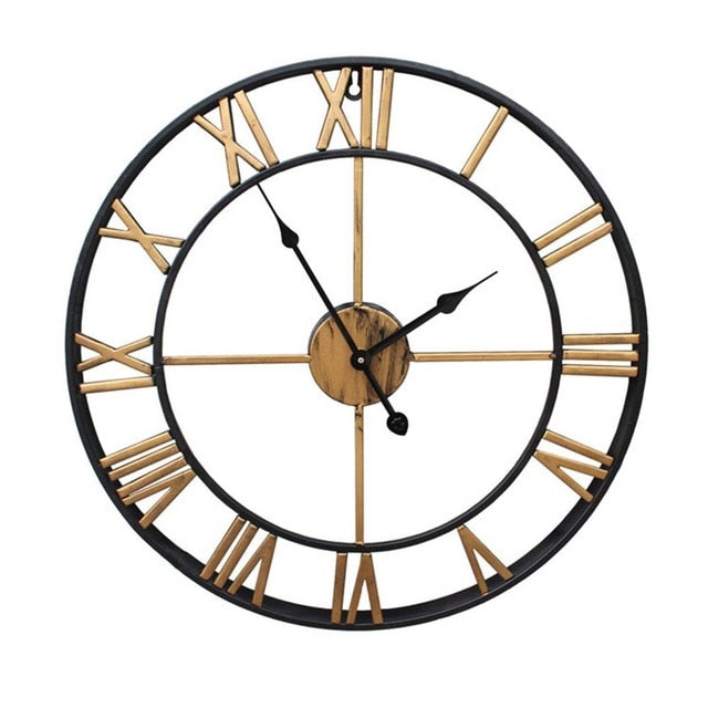 Avelena | 3D Große römische Ziffern Wanduhr Home