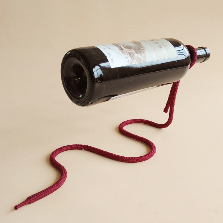 Avelena | RopeElegance Hängendes Seil-Weinregal | Stilvolle Weinaufbewahrung | Einzigartiges Design für Zuhause
