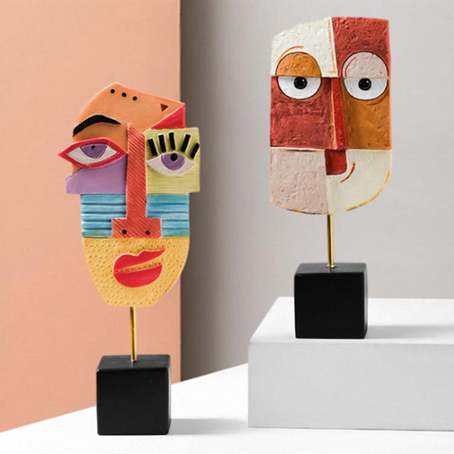 Avelena | Abstract Pop Art Gesicht Home Skulptur