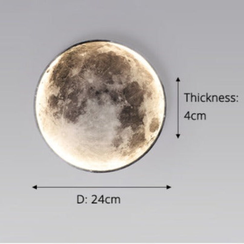 Avelena | 3D LED Mond oder Erde Decken- oder Wandleuchte