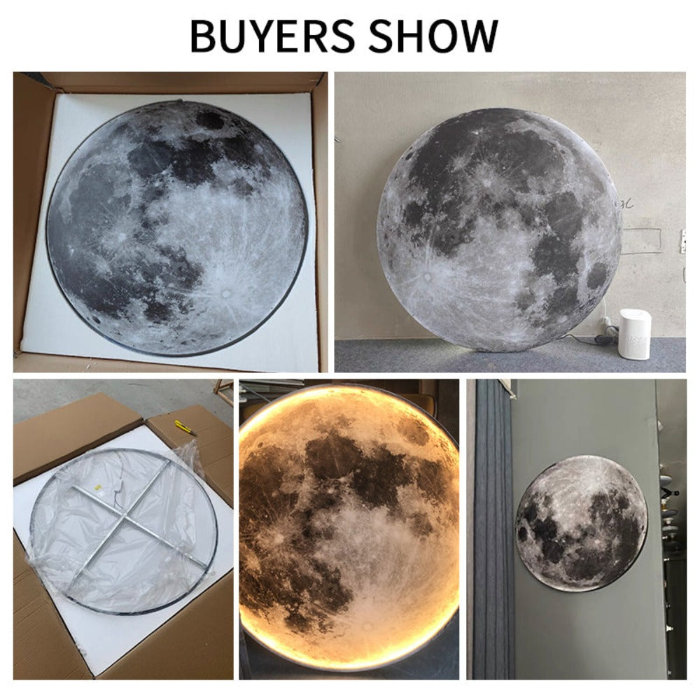 Avelena | 3D LED Mond oder Erde Decken- oder Wandlampe