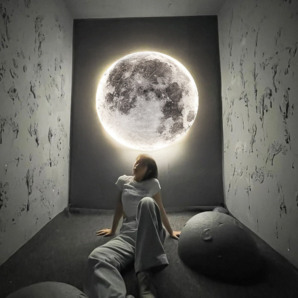 Avelena | 3D LED Mond oder Erde Decken- oder Wandlampe