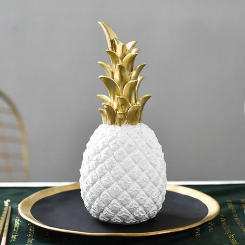 Avelena | PineLux Glänzende Ananas Dekofigur | Modernes Design | In 3 Farben & Größen erhältlich