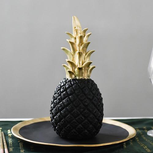 Avelena | PineLux Glänzende Ananas Dekofigur | Modernes Design | In 3 Farben & Größen erhältlich