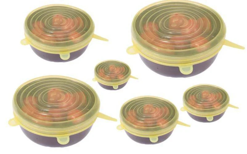 Avelena | 6-teiliges Set Flexibler Silikondeckel