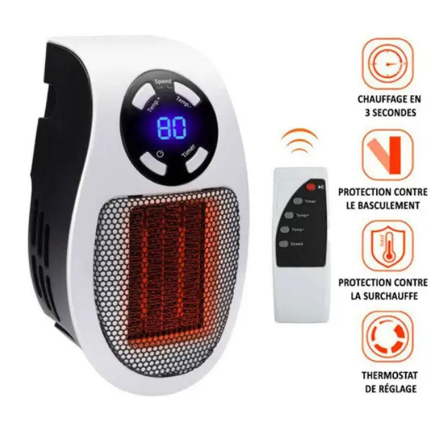 Avelena | Ultra-kompakter Keramik-Heizlüfter HeatCompact