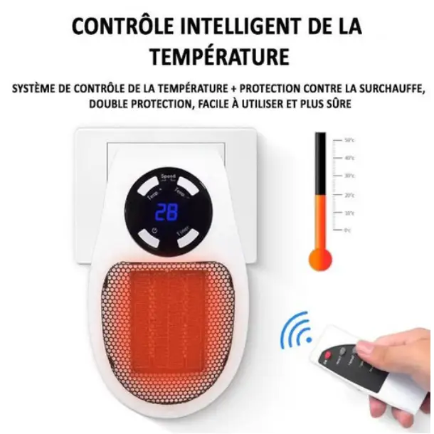 Avelena | Ultra-kompakter Keramik-Heizlüfter HeatCompact