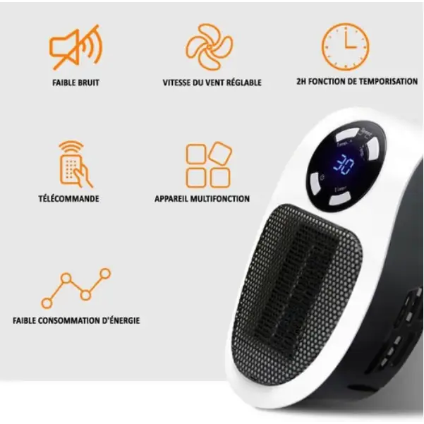 Avelena | Ultra-kompakter Keramik-Heizlüfter HeatCompact