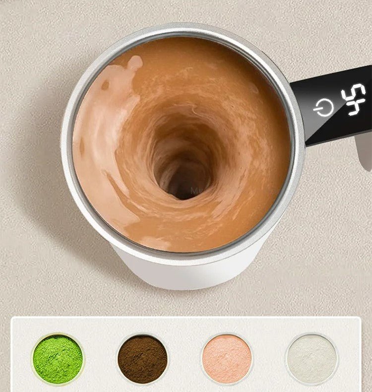 Avelena | StirEase | Automatischer Kaffeebecher – Ideal für Büro und Reise