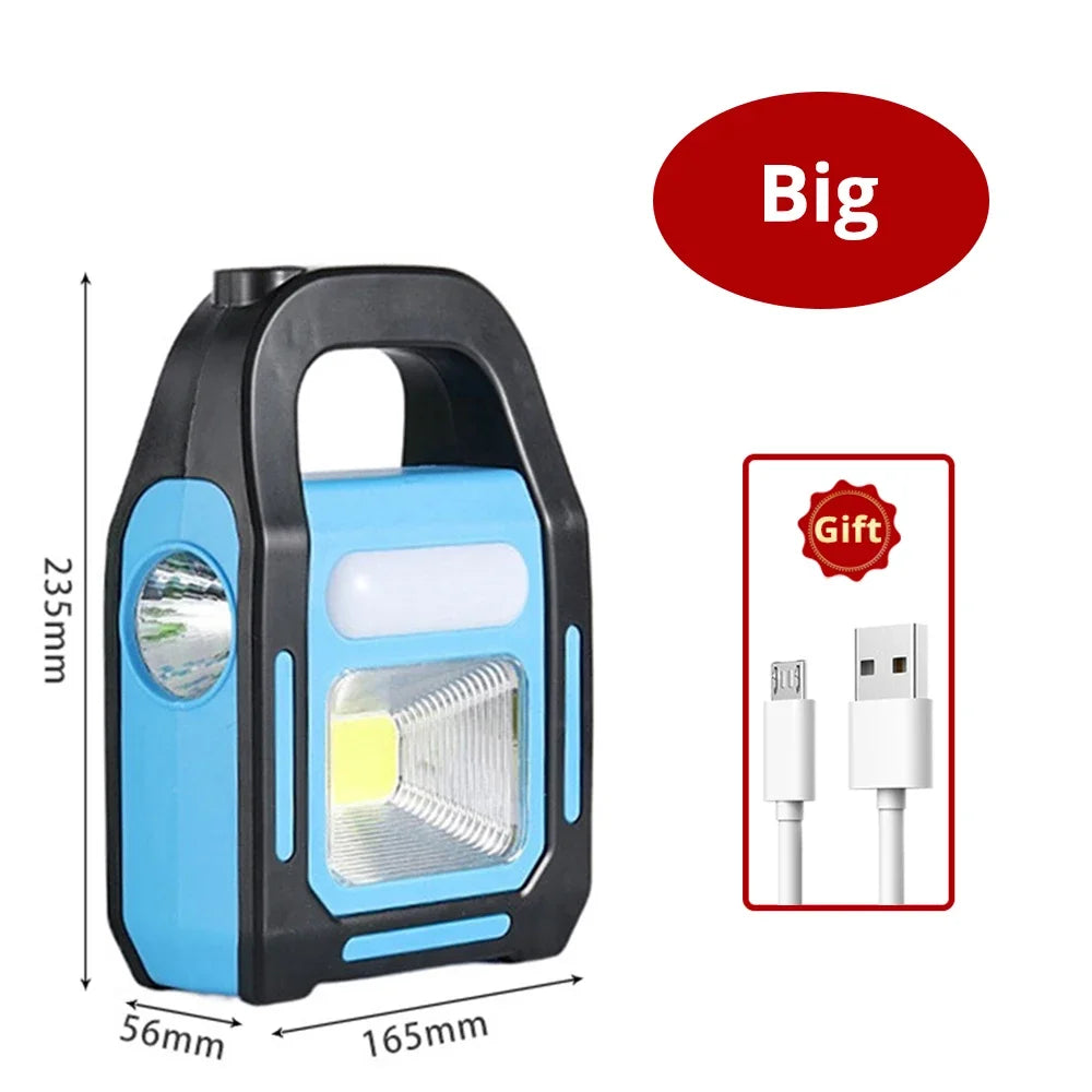 Avelena | Wiederaufladbare USB-Campinglaterne mit Powerbank - SolarGlow