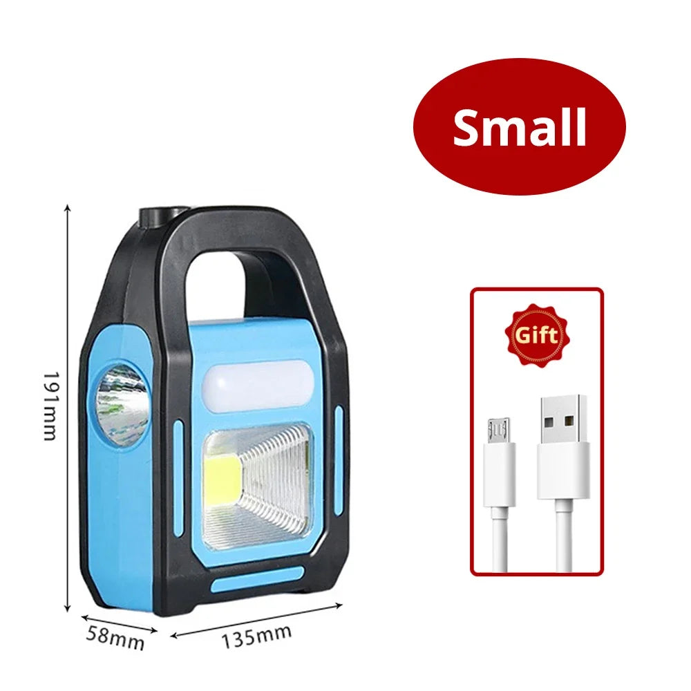 Avelena | Wiederaufladbare USB-Campinglaterne mit Powerbank - SolarGlow