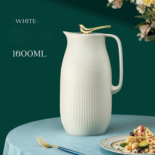 Avelena | ThermoMax | Große Minimalistische Isolierte Edelstahlflasche – Doppelwandige Thermoskanne