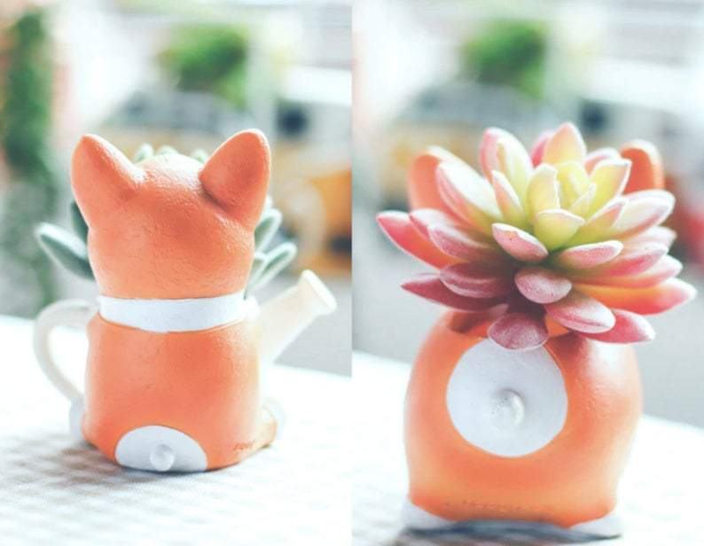 Avelena | Resin Corgi Mini Blumentopf