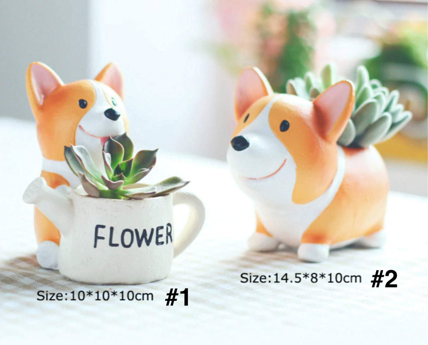 Avelena | Resin Corgi Mini Blumentopf