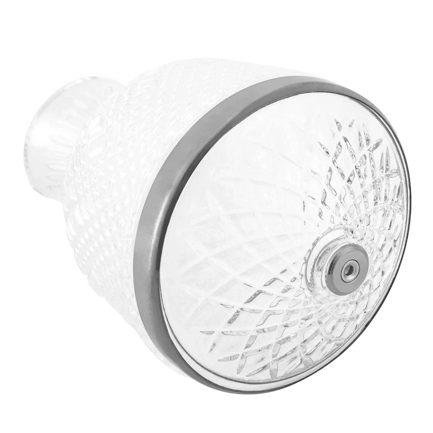 Avelena | Drehender Kristallglas Rotwein Dekanter mit Edelstahlbasis