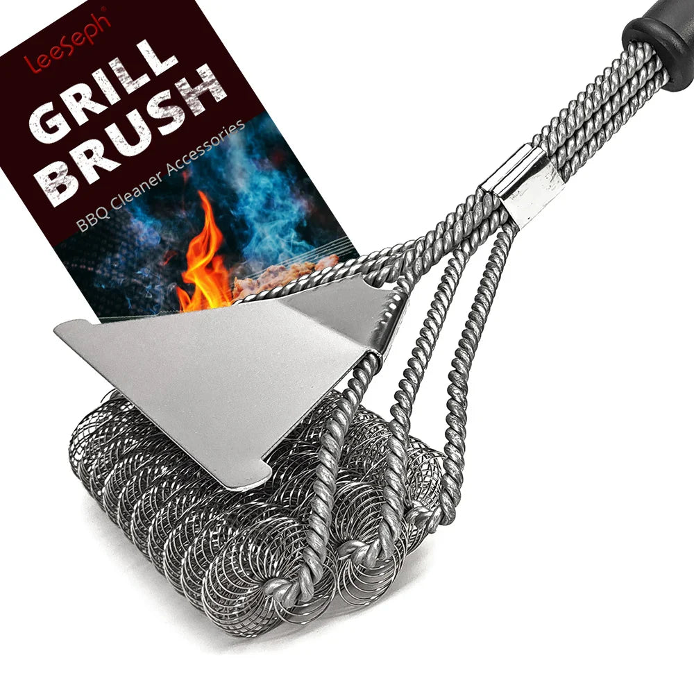 Avelena | Rostfester Edelstahl borstenfreier BBQ Grillbürstenreiniger