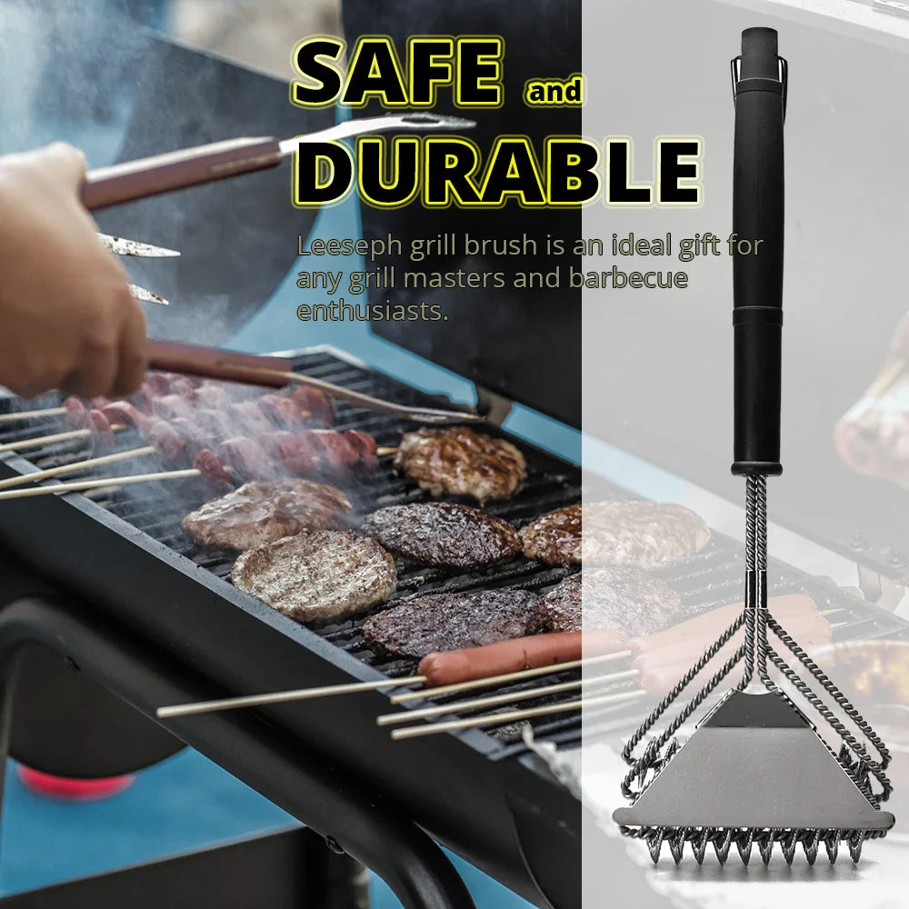Avelena | Rostfester Edelstahl borstenfreier BBQ Grillbürstenreiniger