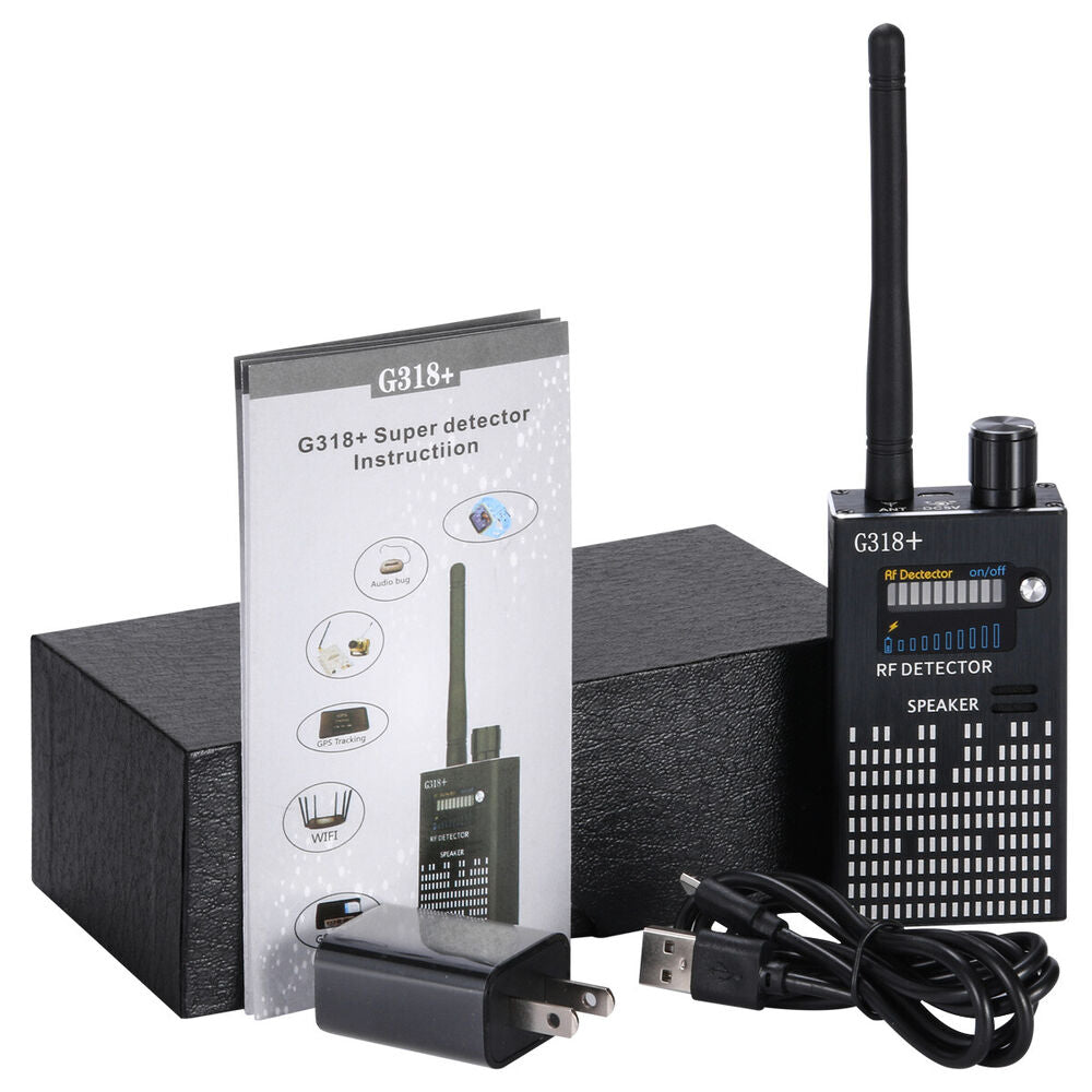 Avelena | Spionagesignal-Wanzendetektor, HF-Detektor, versteckte Kamera, Laserlinse, GSM-GPS-Gerätefinder