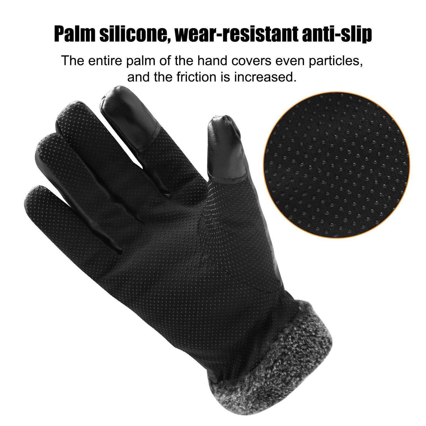Avelena | -30℃ Wasserdichte, warme Skihandschuhe aus Leder für den Winter | Touchscreen-kompatibel