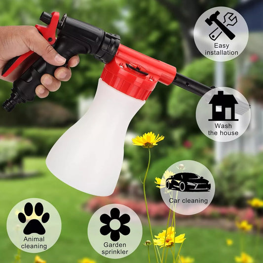 Avelena | Schaumsprüher mit Hochdruckdüse – Effiziente Reinigungspistole für Garten und Haushalt
