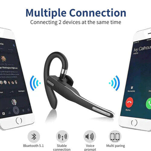 Avelena | Trucker Dual Mic Drahtloses Bluetooth 5.1 Noise Cancelling Headset/Ohrenhörer