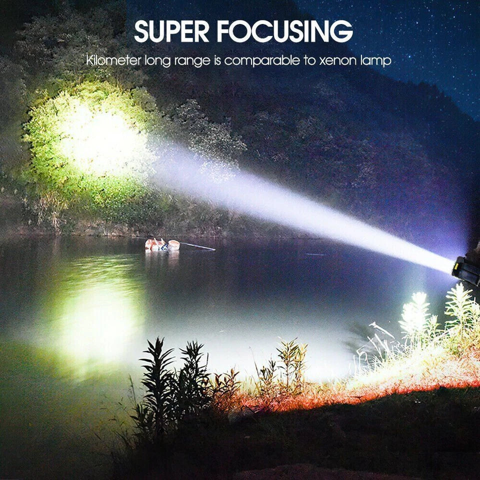 Avelena | Solar LED Taschenlampe – Wasserdichter, leistungsstarker Handstrahler mit Lithium-Batterie