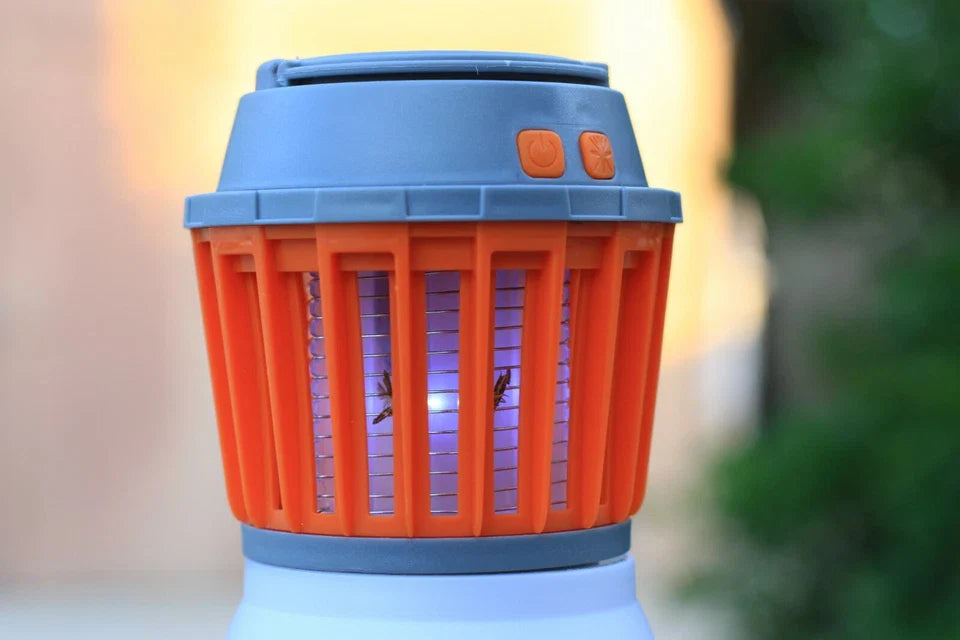 Avelena | Solar LED Mückenlampe mit integrierter Laterne – Effektiver Insektenschutz und Beleuchtung für Garten und Camping