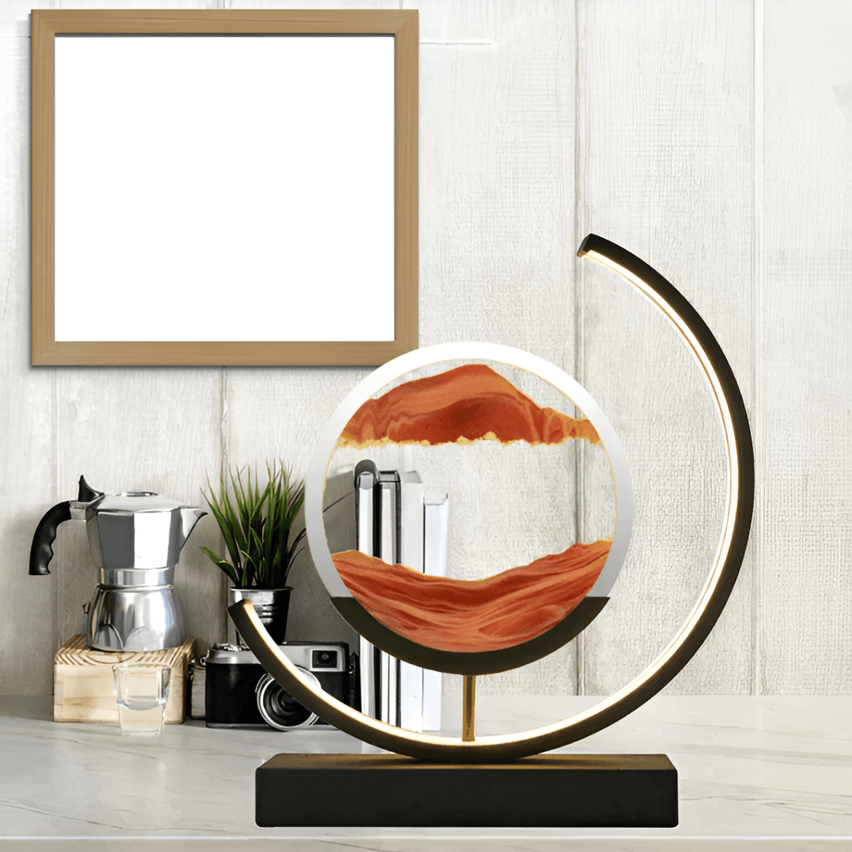 Avelena | SOLUNA LAMPE – Entspannende Sandlampe mit App & Fernbedienung