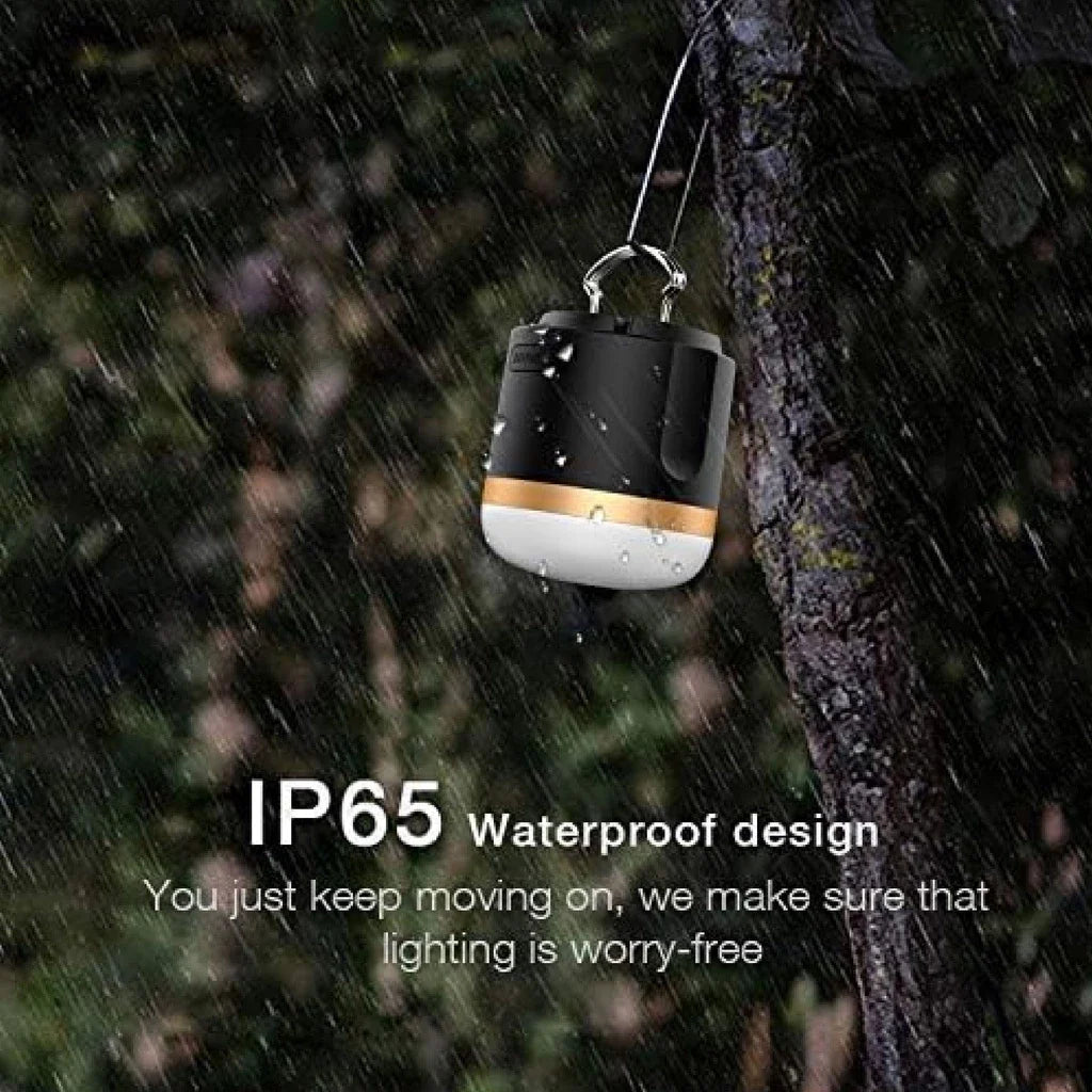 Avelena | Tragbare LED Campinglampe mit Powerbank – Wiederaufladbar, USB-Anschluss, für Outdoor & Notfälle
