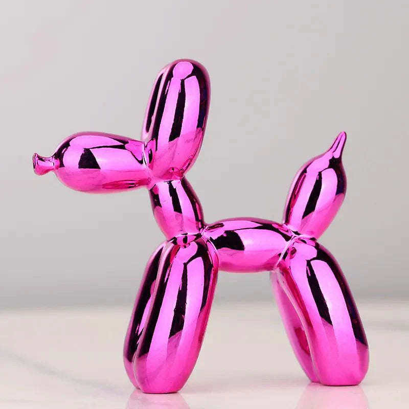 Avelena | Wohnzimmer-Dekoration „Ballonhund“ aus glänzendem Kunstharz