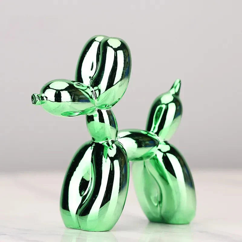 Avelena | Wohnzimmer-Dekoration „Ballonhund“ aus glänzendem Kunstharz